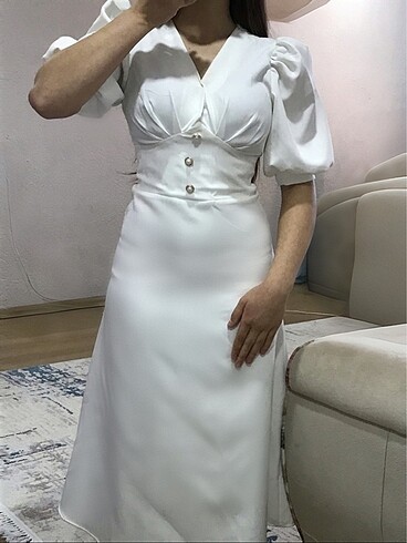 Beyaz elbise - Görsel 2