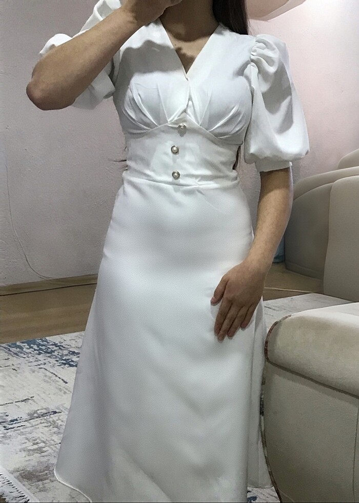 Beyaz elbise - Görsel 2