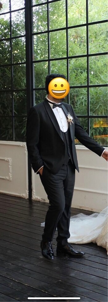 Pierre Cardin Pierre Cardin Yelekli Siyah Damatlık