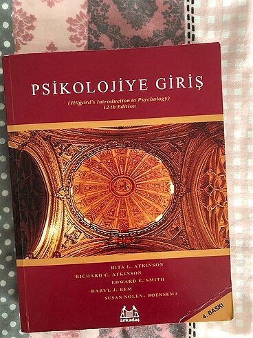 Psikolojiye Giriş kitabı