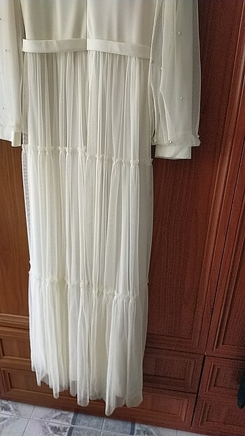 42 Beden beyaz Renk Nikah elbisesi