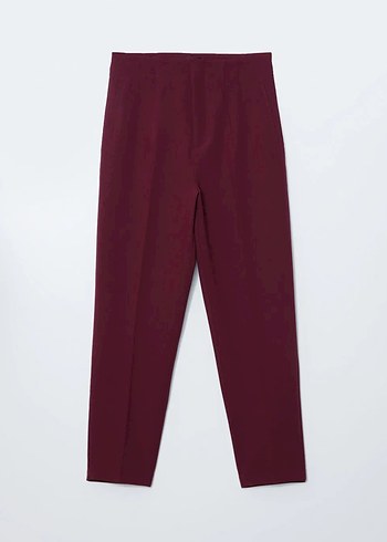 38 Beden bordo Renk LCW Vision Bordo Havuç Kesim Kadın Pantolon