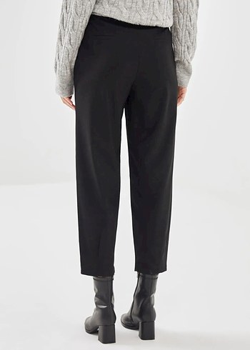 42 Beden gri Renk LCW Modest Siyah Standart Fit Kadın Pantolon