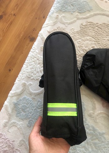 Fermuarlı Siyah Motosiklet elçik koruma reflektorlu - Görsel 3