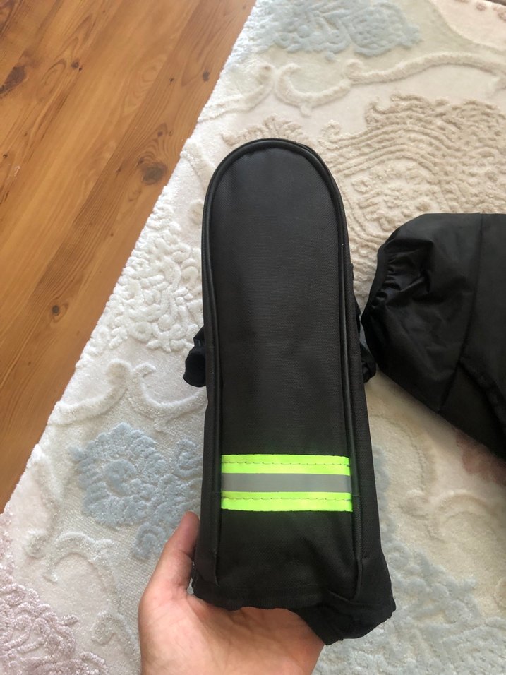 Fermuarlı Siyah Motosiklet elçik koruma reflektorlu - Görsel 3