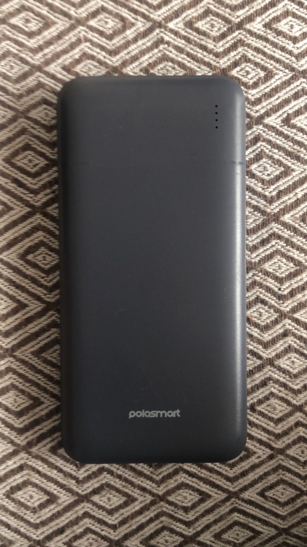 Gri Power Bank, USB ve Type-C Girişli - Görsel 3