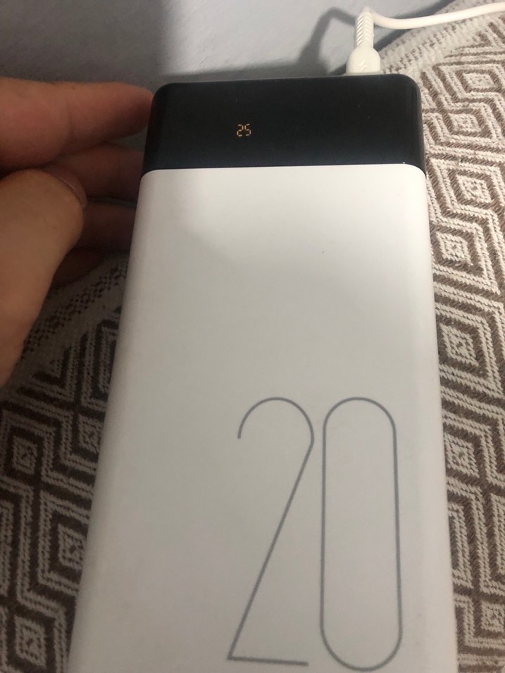 Beyaz Taşınabilir Power Bank 20.000 mAh - Görsel 2