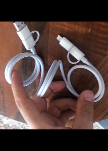 Zore 65W Beyaz Hızlı Telefon Şarj Kablosu - Görsel 3