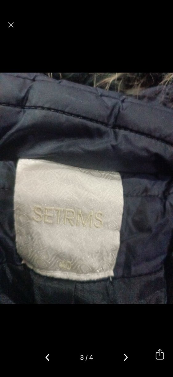 Kürk Detaylı Lacivert Uzun Kadın Kışlık Mont - Görsel 3