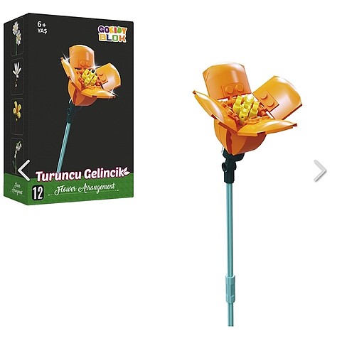 Beden Turuncu gelincik çiçek Lego