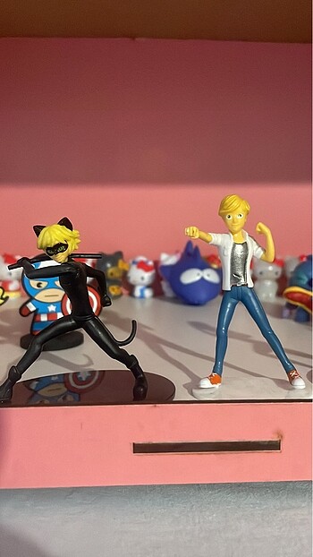  Beden Renk Miraculous Mucize uğur böceği ve kara kedi figür