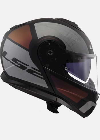 LS2 Biker Sokak Stili Gri Kask