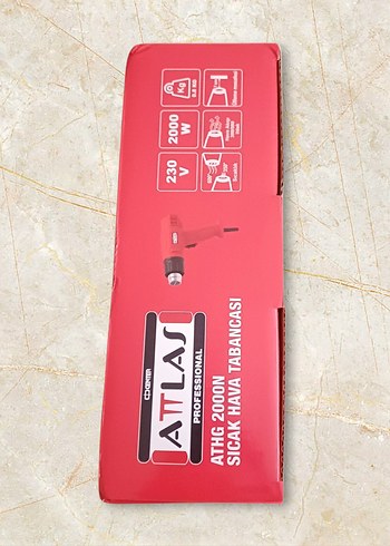 Kırmızı ATTLAS Sıcak Hava Tabancası - Görsel 6