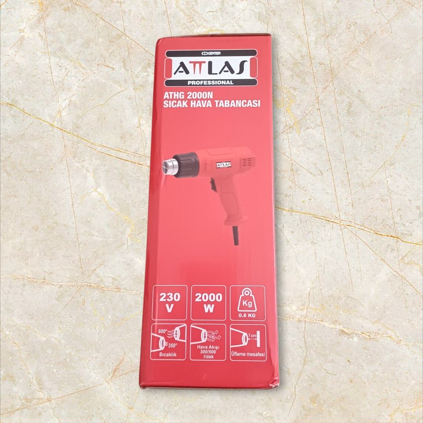 Kırmızı ATTLAS Sıcak Hava Tabancası - Görsel 5