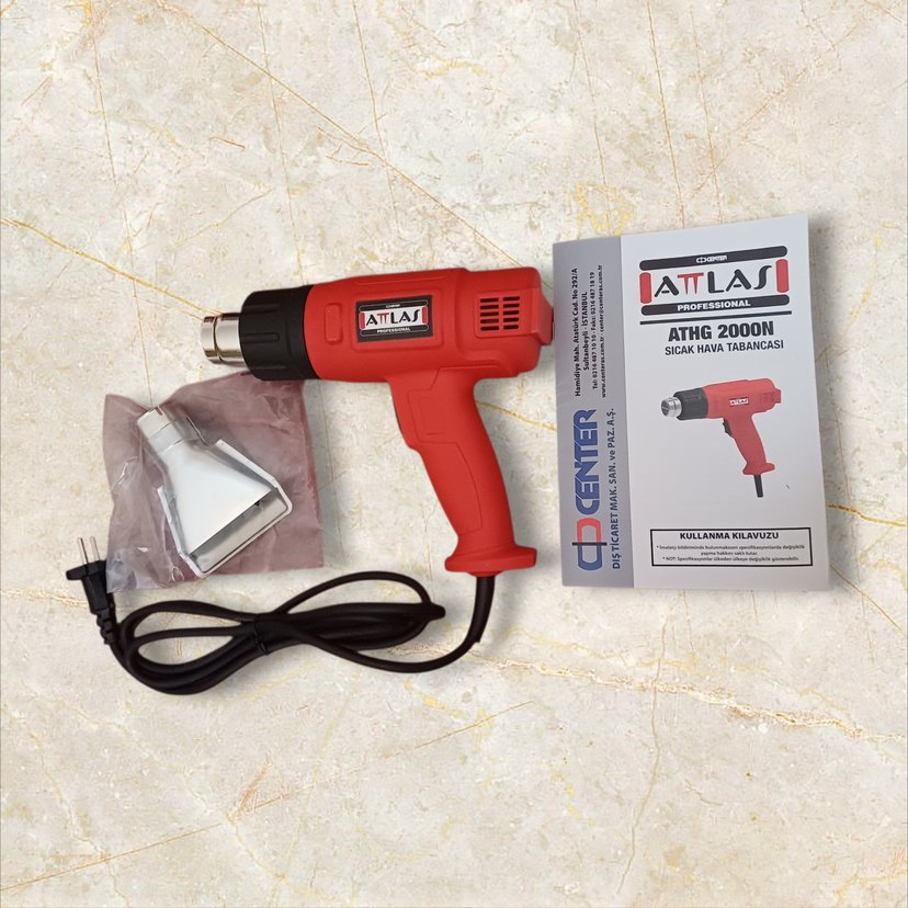 Kırmızı ATTLAS Sıcak Hava Tabancası - Görsel 3