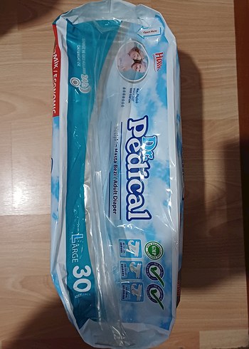 4 Beden: 7-18 kg Beden Dr. Pedical Large Yetişkin Hasta Bezi 30'lu