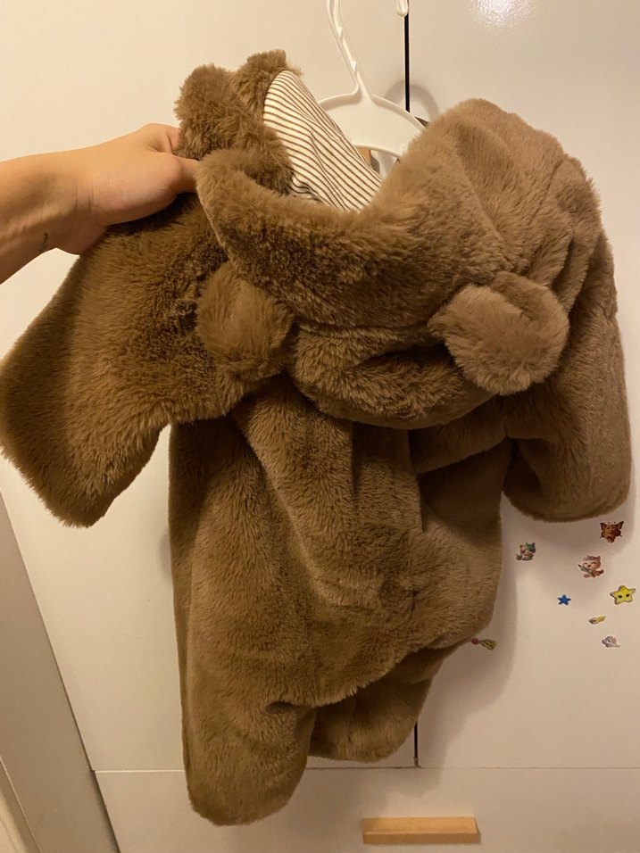 Kahverengi Kürklü Bebek Tulumu - Görsel 2