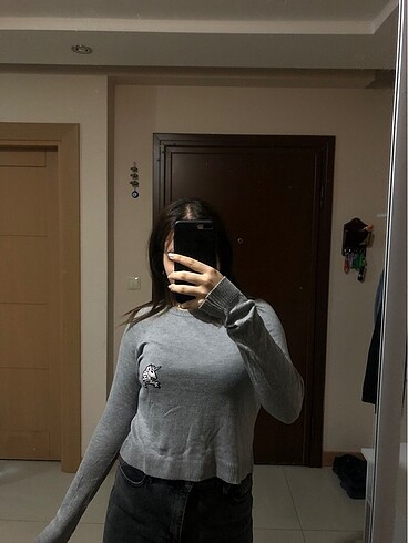 s Beden gri Renk pull and bear kazak