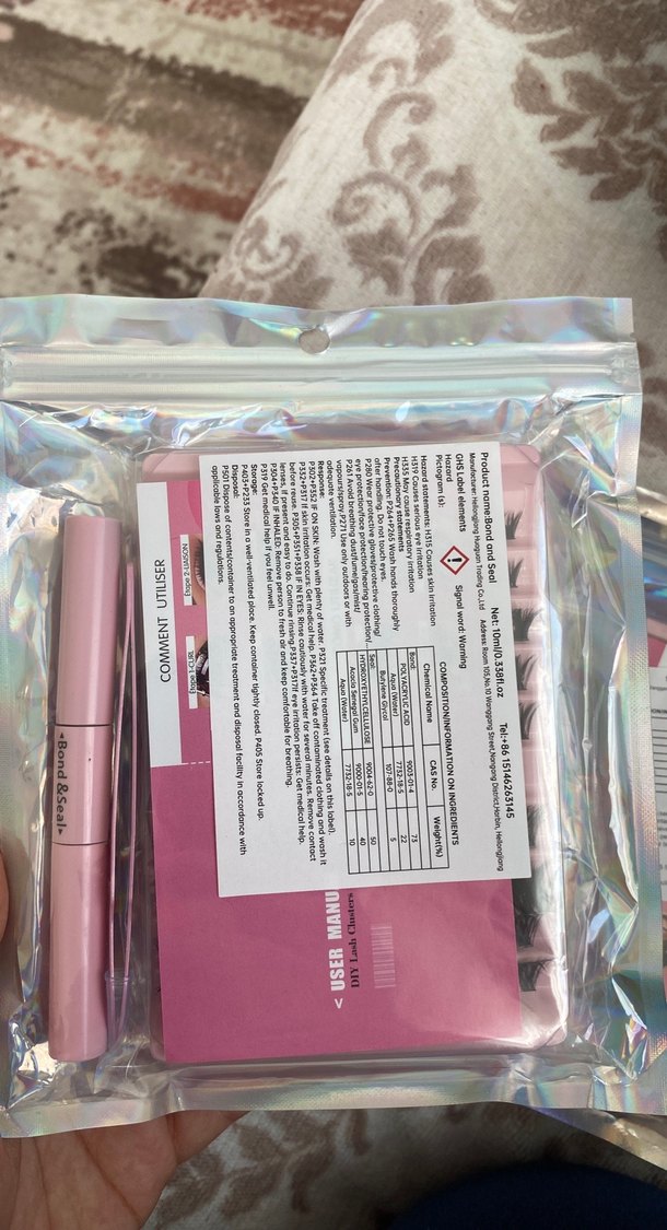 Pembe Işıltılı Takma Kirpik - Görsel 2