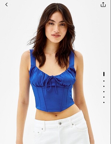 Bershka saten korse - Görsel 2