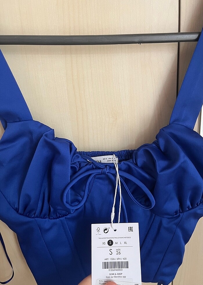 Bershka saten korse - Görsel 4