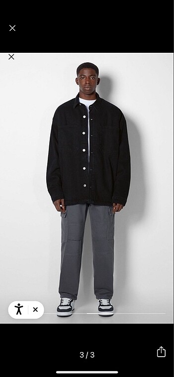 Bershka Denim Erkek Ceketi - Görsel 4