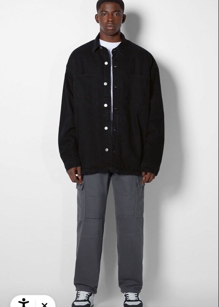 Bershka Denim Erkek Ceketi - Görsel 4