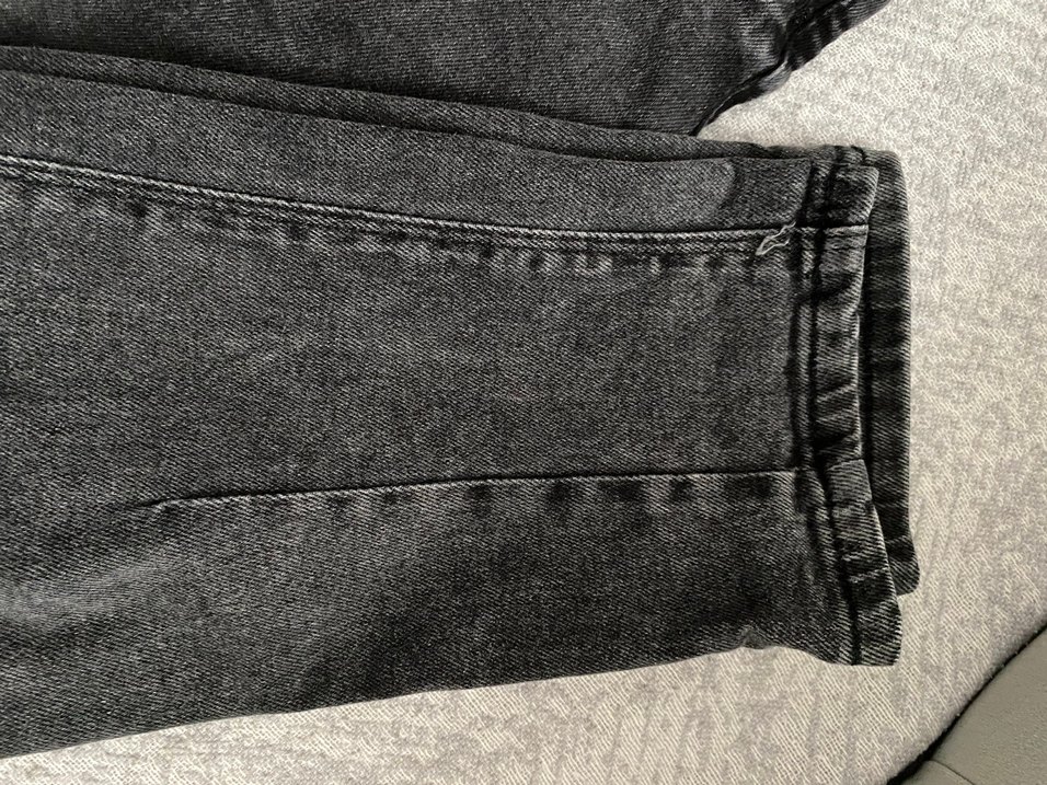 Gri Denim Hamile Pantolonu Bol Kesim - Görsel 2