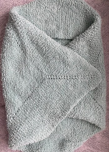 Ay yeşili el örmesi kundak Bebek Battaniyesi - Görsel 2