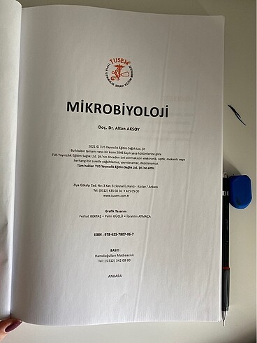 Beden TUSEM Mikrobiyoloji 2021 Basım