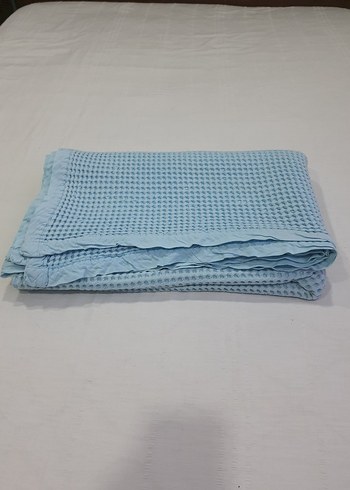 Mavi Pastel Tek Kişilik Pike