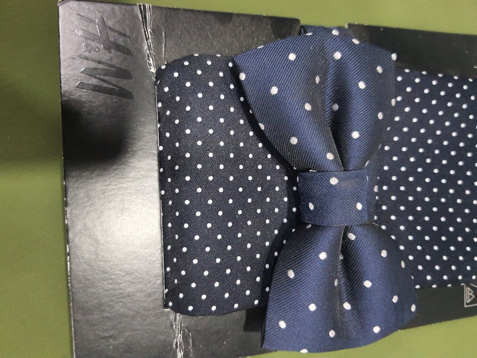 Lacivert Puantiyeli Çocuk Papyon - Görsel 2