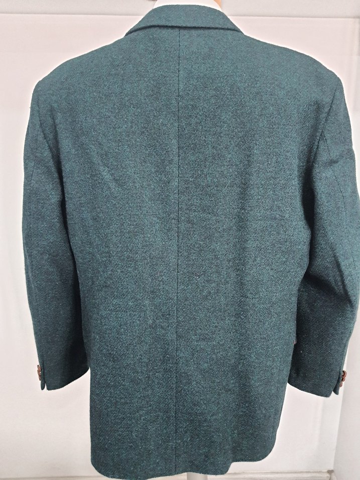 Koyu Yeşil Vintage Erkek Ceket - Görsel 3