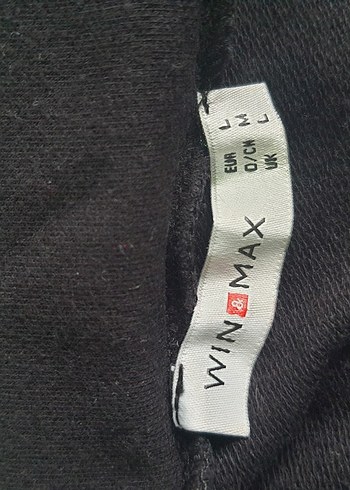 Düğmeli Yüksek Yakalı Siyah Hamile Panço - Görsel 5