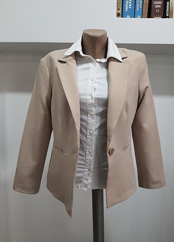 BEJ BLAZER CEKET 