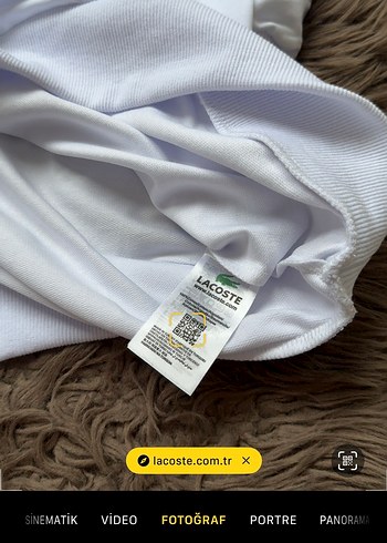 l Beden beyaz Renk Lacoste Beyaz Uzun Kollu Sweatshirt