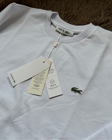 m Beden beyaz Renk Beyaz Lacoste Oversize Sweat