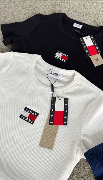 Tommy Hilfiger Beyaz Fitilli Tshirt