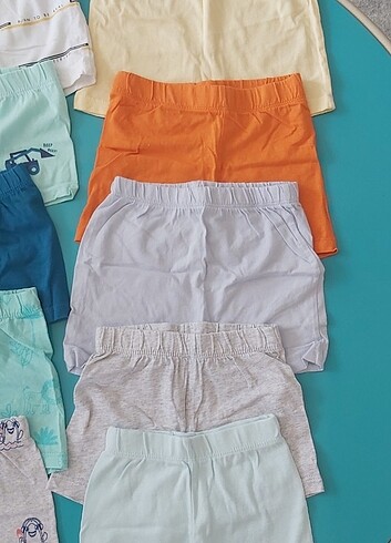 6-9 Ay Beden Bebek 10lu Şort Set