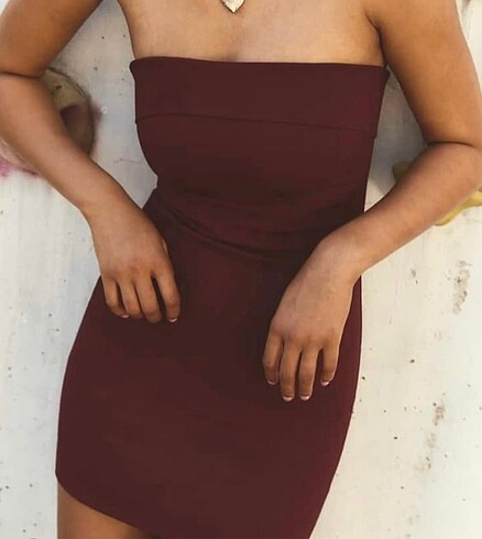 Stradivarius Bordo stradi elbise