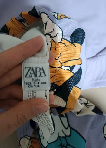 3 Yaş Beden çeşitli Renk Çok Renkli Kız Sweatshirt ve Tayt Takımı