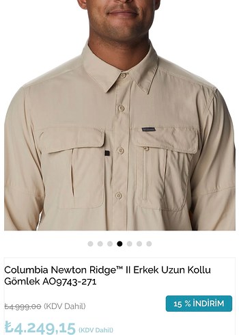 Columbia Newton Ridge Erkek Uzun Kollu Gömlek - Görsel 4