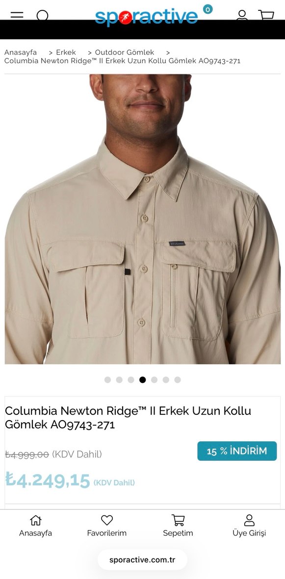 Columbia Newton Ridge Erkek Uzun Kollu Gömlek - Görsel 4