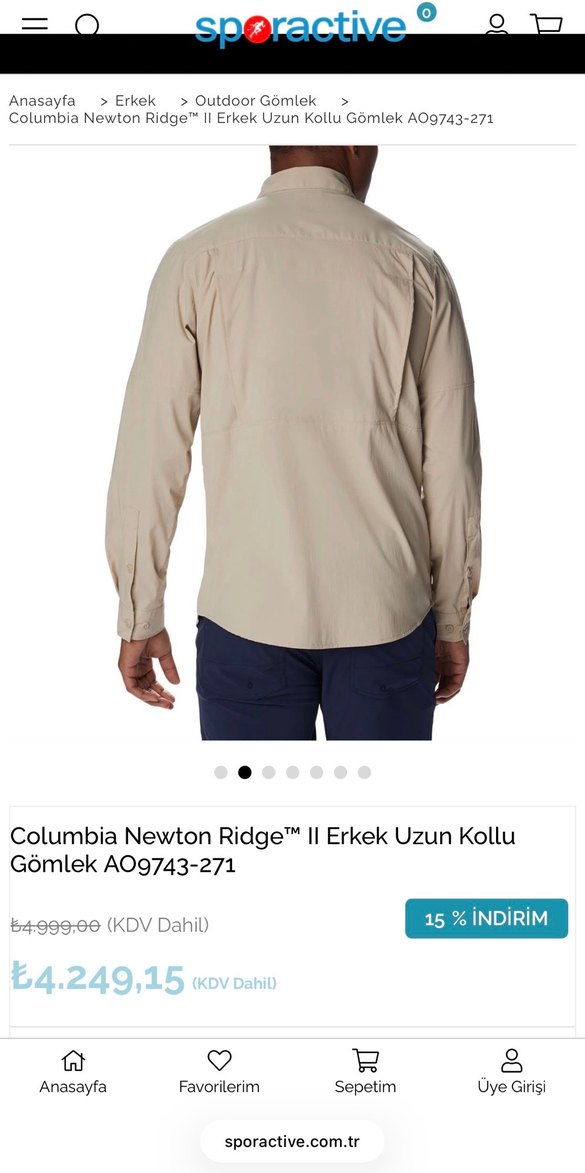 Columbia Newton Ridge Erkek Uzun Kollu Gömlek - Görsel 2