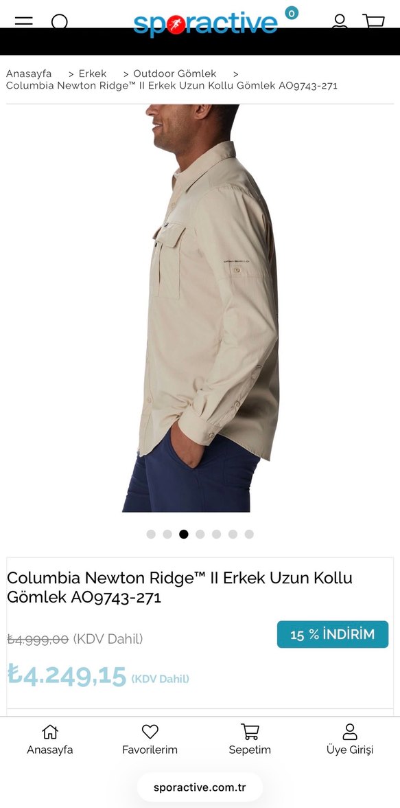 Columbia Newton Ridge Erkek Uzun Kollu Gömlek - Görsel 3