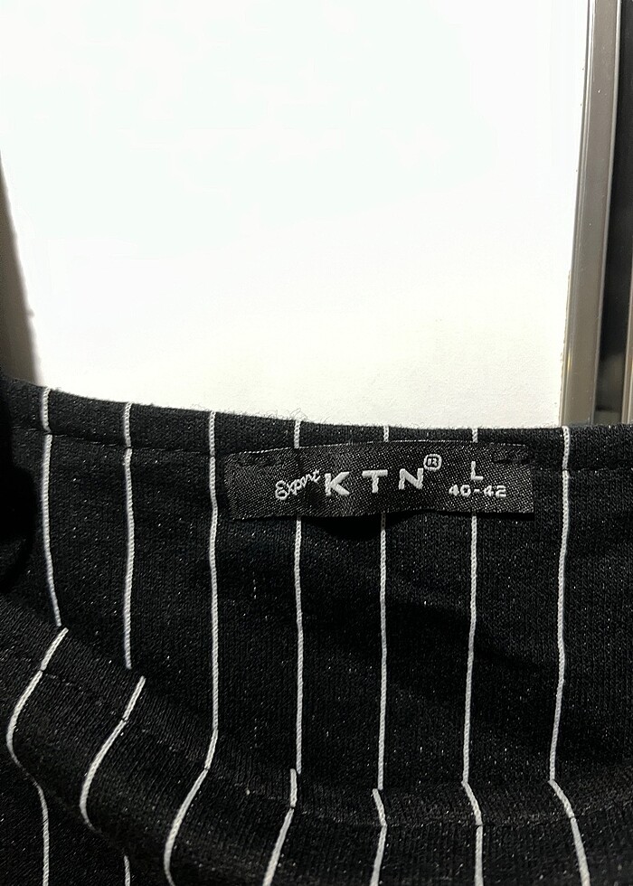 Kadın Mini Salopet çizgili elbise - Görsel 5