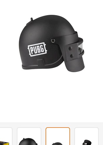 PUBG Siyah Plastik Kask Oyuncak - Görsel 2
