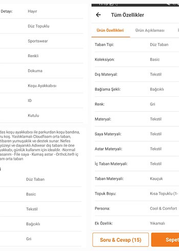 Adidss Gri Spor Ayakkabı Bağcıklı - Görsel 5