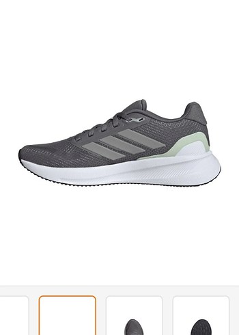 Adidss Gri Spor Ayakkabı Bağcıklı - Görsel 4