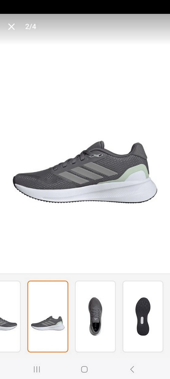 Adidss Gri Spor Ayakkabı Bağcıklı - Görsel 4